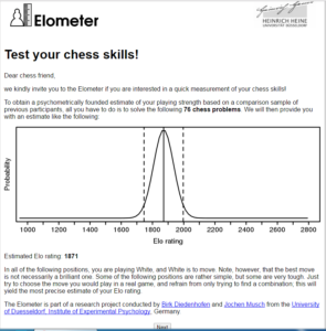 Elometer – Uma Web que estima o seu rating – SUPER XADREZ